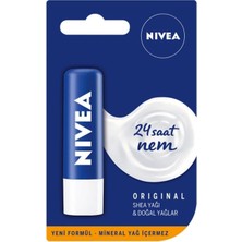 Astraltech Nivea Dudak Bakım Kremi, Original, Shea Yağı ve Doğal Yağlar, 24 Saat Nem