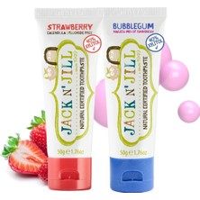 Astraltech Jack N Jill Doğal Sertifikalı Diş Macunu - Çilek & Sakız Aroma 2'li Paket (2X50G)