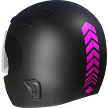 Astraltech 2 Adet Sport Kask, Araba Ayna Gül Pembesi Kask Sticker