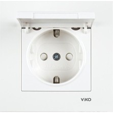 Astraltech Vi̇ko Viko Karre Beyaz Kapaklı Priz (12 Adet)