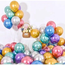 Marsilyan Çıtıpıtıstore 50 Li Karışık Krom Balon, Krom Balon