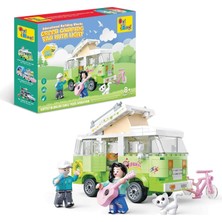 Astraltech Ogi Mogi Toys Eğitici Bloklar Işıklı Yeşil Karavan 304 Parça, Yapı Seti