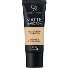 Astraltech Golden Rose Matte Perfection Foundation - Natural 02 - Yoğun Kapatıcı Mat Fondöten