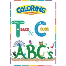 Astraltech Independently Published Coloring Book Trace And Color Abc's: Each Letter Has 3 Pages To Trace Color