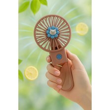 Astraltech Coverzone Taşınabilir Mini USB Fan LED Işıklı Masa Üstü 3 Kademeli Dahili Işık Edilebilir Mini