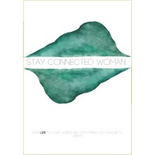 Astraltech Independently Published Stay Connected Woman Journal: Green/mountains