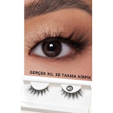Astraltech Ruby Face Doğal Görünümlü Gerçek Kıl Tam Boy Ipek Takma Kirpik (1 Çift) - Mink Eyelash No: N3