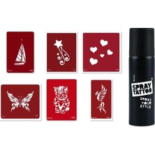 Astraltech Anka Kedi Spray Tattoo Geçici Sprey Dövme Seti