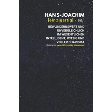 Astraltech Hans-Joachim (Einzigartig) Bewundernswert: Notizbuch Inkl. To Do Liste | Das Perfekte Geschenk | Pe