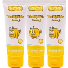 Astraltech Babyton Doğal Muzlu Florürsüz Diş Macunu 3'lü Set 50 gr