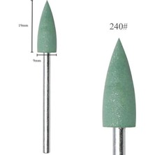 Astraltech Silikon Tırnak Parlatma Törpü Ucu 240 Grit Sivri Yeşil