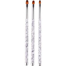 Astraltech Protez Tırnak Uv Gel Fırça Seti 3'lü