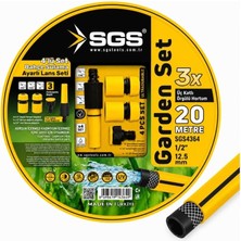 Astraltech Sgs SGS4364 Gardenflex Hortum 20MT 4 Prç.lans Set