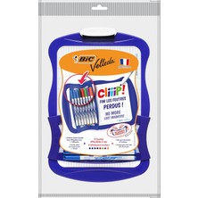Astraltech Bic 967444 Velleda Cliiip Set Beyaz Tahta (21 x 31 Cm) Silecek; 8 Silinebilir Marker -10'lu Set, Çe