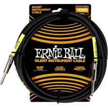 Astraltech Ernie Ball Klasik Sessiz Enstrüman Kablosu 18FT - Siyah