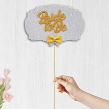 Astraltech Süsle Bebek ve Parti Bride To Be Konuşma Balonu Çubuğu - Gümüş & Altın
