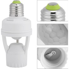 Astraltech E27 360 Derece Algılama Hareket Sensörlü LED Duy Kızılötesi Hareket Sensörlü Lamba Duyu Yüksek Hass