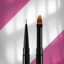 Astraltech Staleks Çift Uçlu Sentetik Protez Tırnak Ombre ve Çizim Fırçası 7-10MM Nbe-01/07