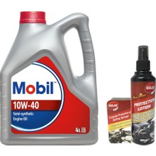 Astraltech Mobil 10W40 Motor Yağı 4 L + 00117 Gojo Araç Bakım Seti