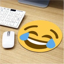 Astraltech Hediyesepeti Gülen Surat Emoji Tasarımlı Mousepad 20 x 20 cm