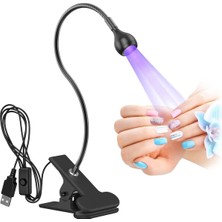 Astraltech Gaman Portatif Mandallı Mini Uv LED Lamba Manikür Tırnak Kurutucu Siyah 3W