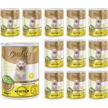 Astraltech Cuddy Yetişkin Kedi Tavuklu ve Jöleli Konserve Mama 400 gr x 12 Adet