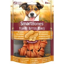 Astraltech Smartbones Peanutbutter Mini Küçük Boy Yer Fıstıklı Kemik 8'li, 128 gr Köpek Ödülü