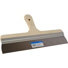 Astraltech BADEM10 Ahşap Eğri Saplı Metal Macun Spatula Temizlik Boya Sıva Kazıma Harç Karıştırma Ispatulası 3