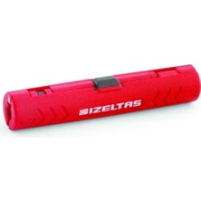 Astraltech Izeltaş 375150012 Koaksiyel Kablo Sıyırıcı, Kırmızı, Diş 1/ıç 2