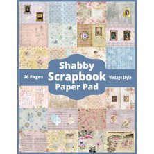 Astraltech Shabby Scrapbook Paper Pad 76 Pages Vintage Style: For Junk Journals And Paper Crafts Landscape Pag