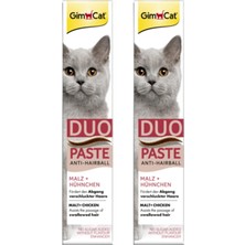 Astraltech Gimcat Duo Paste Anti Hairball Tavuklu Malt Kedi Macunu 50 gr x 2 Adet