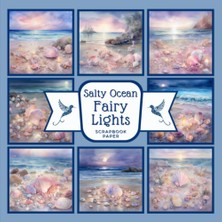 Astraltech Independently Published Salty Ocean Fairy Lights Scrapbook Paper: Nautical Nature In The Light Of T