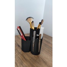 Astraltech Makyaj Organizer ve Fırçalık Çok Amaçlı Düzenleyici Siyah 3 Gözlü, TYBD33WLQXJYE99G27