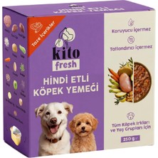 Astraltech Kito Fresh Hindi Etli Köpek YEMEĞI%100 Taze Içerikli Mama 250 gr