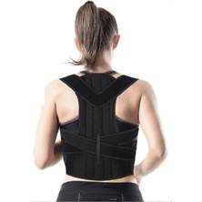 Astraltech Ayaco Kamburluk Önleyici Unisex Sırt Ortopedik Dik Duruş Aparatlı Balenli Korse SR1BK001