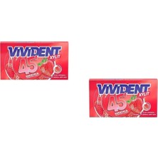 Astraltech Vivident 45 Dakika Çilek Aromalı Şekersiz-Tatlandırıcılı Şerit Sakız 26G (2 Adet)