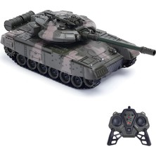 Astraltech Oyuncak Şarjlı Uzaktan Kumandalı Rc Tank 33 cm 360° Döner Gövde ve Namlu Işıklı Sesli Atış Efektli