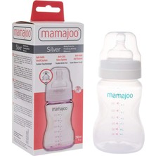 Astraltech Mamajoo 1 x Silver Biberon 250 ml & Anti-Kolik Biberon Emziği No:2 / M