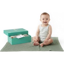 Astraltech Pointelle %100 Tencel Bebek Battaniyesi 76,2 x 101,6 Cm, Yeşil, Oeko-Tex Sertifikalı, Ipeksi Yumuşa