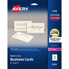 Astraltech Avery 5376 Rotary & Kartvizit – Kartvizitler (88,9 Mm, 50,8 Mm, 25 Yaprak, 250 Adet (S))