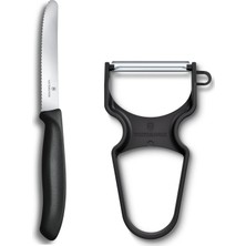 Astraltech Victorinox Soyacak ve Sofra Bıçağı Seti, 2 Parça Siyah