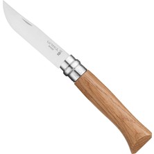 Astraltech Opinel Inox Meşe Saplı Paslanmaz Çelik Bıçak, Kahverengi, No.8