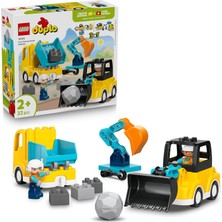 Astraltech LEGO Duplo Kasabası 3'ü 1 Arada Inşaat Araçları 10475-2 Yaş ve Üzeri Çocuklar Için Inşaatçı Figürü