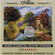Astraltech Alice A106 Klasik Konser Gitarı Telleri, Naylon, Sert Tension