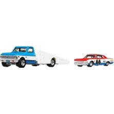 Astraltech Hot Wheels Premium Car Culture Team Transport FLF56-HRV40 '66 Chevelle & 72 Chevy Ramp Truck