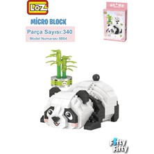 Astraltech Loz Micro Block Panda 340 Parça Oyuncak Yapım Seti FFLZ-8804