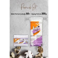 Astraltech Lux Bebe Pamuk Çubuğu 60' Lı ve Zigzag Pamuk 200 gr