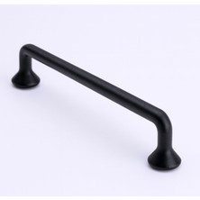 Astraltech Incir Siyah Metal Kulp (224 mm 22.4 Cm) Kulbu Kulpu Mobilya Çekmece Dolap Kulpları Mutfak Dolabı