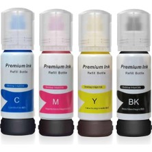 Astraltech Photo Ink Ecotank L3151 Için 4renk 1 Takım Mürekkep