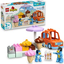 Astraltech LEGO Duplo Bluey ile Dondurma Gezisi 10458-2 Yaş ve Üzeri Çocuklar Için Araçlı Rol Oyunu Sunan Yara